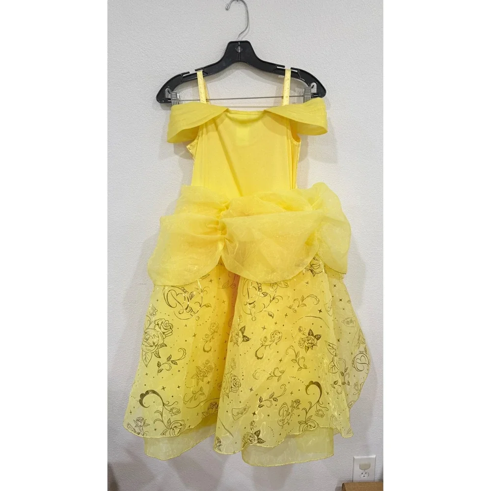 Disney Store Belle Beauty and the Beast Costume Dress Girls Size 9/10 YellowGold - Picture 3 of 3